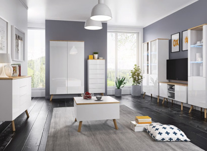 High gloss wall unit wall unit living room decorative wardrobe display case sideboard