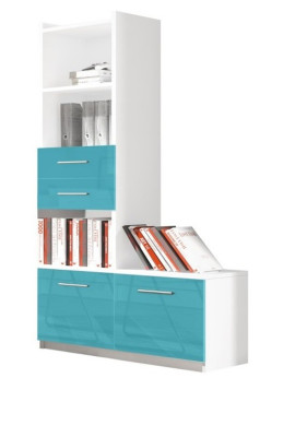 Childrens room Turkis Modern Wardrobe Chest of drawers Wood Table Bedroom Youth 5pcs