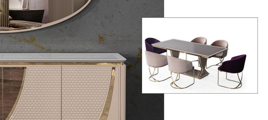Table Dining table Dining room Design Wood Luxury Furniture Italian Style