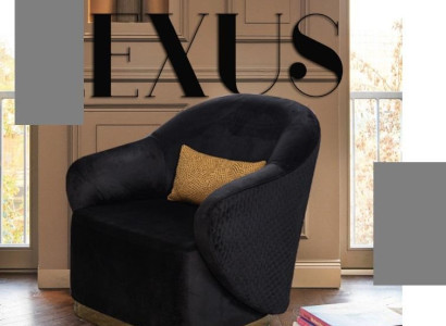 Living room Modern Textile fabric Black Creative Furniture Armchair Contemporary Relax