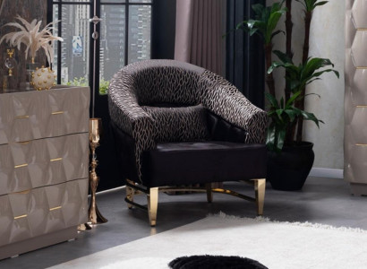 Armchair Library Reading Chair Wing Chair Upholstery Italian Style Furniture Luxury