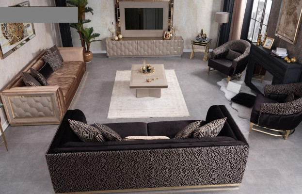 Sofa 3 Seater Couch Wood Furniture Living room furniture Sofas Couch Italian Style