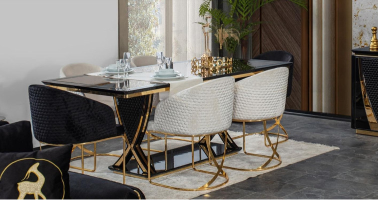 Dining room 6x Chair Suite Set Chairs new dining set Dining set Furniture Group