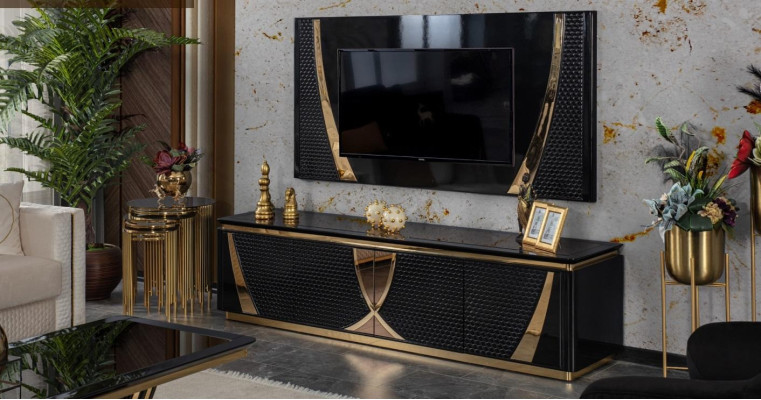 Chest of drawers Wood Wardrobe Sideboard Living room Console Wall Cabinets Wall panel xxl