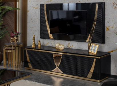 Chest of drawers Wood Wardrobe Sideboard Living room Console Wall Cabinets Wall panel xxl