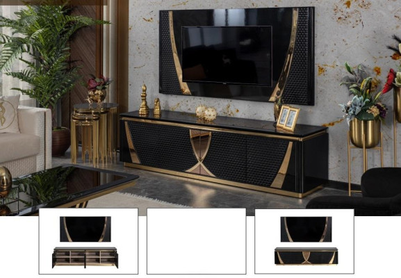 Chest of drawers Wood Wardrobe Sideboard Living room Console Wall Cabinets Wall panel xxl