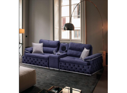 Chesterfield Sofas Couches Upholstery 4 Seater Purple Design xxl Big Sofa Couch