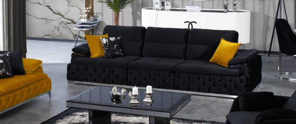 Italian Style Sofa Upholstery Couch Triple 4 Seater Sofas Furniture Couches