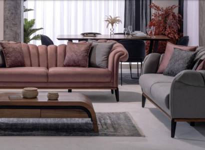 Sofa set Couch Upholstery Modern 3+3 Seater Set Design Sofas Upholstery Textile new