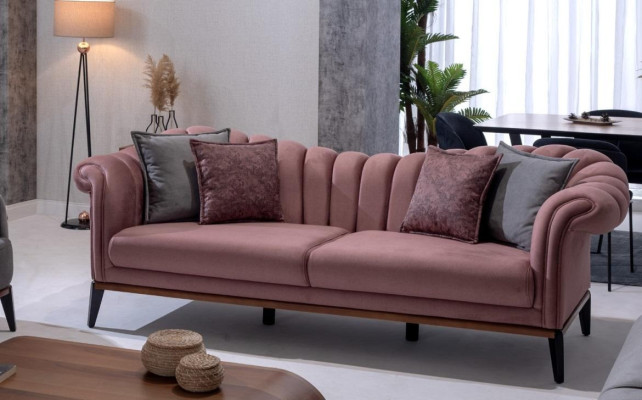 Sofa set Couch Upholstery Modern 3+3 Seater Set Design Sofas Upholstery Textile new