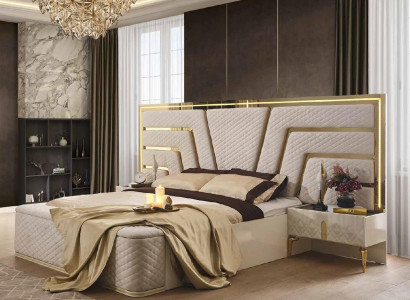 Illuminated Bed Design Double bed Luxury Beds Upholstery Bedroom