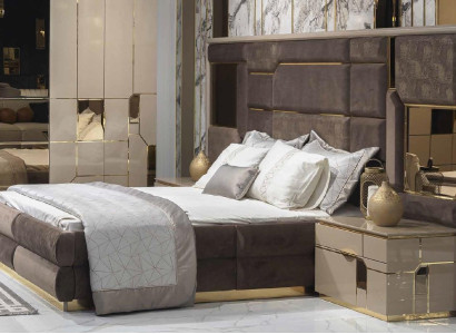 Bed Upholstery Bed Frame Furniture Design Double bed Luxury Bedroom