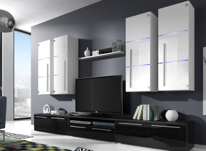 High gloss wall unit wall unit living room wardrobe display case sideboard