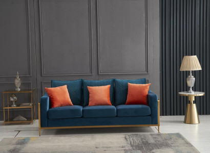 Sofa set 3+2 Seater Set Design Sofas Upholstery Couches Textile Relax Sets
