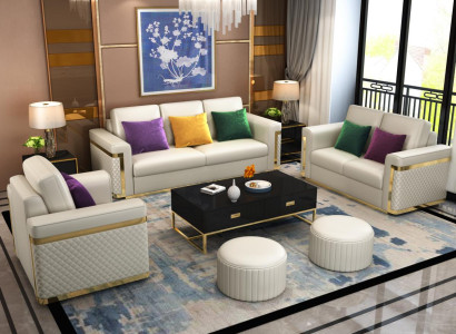 Sofa set 3+1 Seater Sofas Couch Upholstery Suite Classic Couches