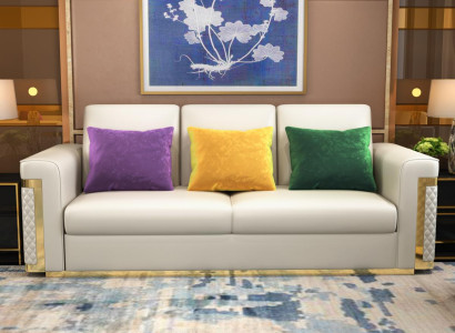Complete Set Sofa set 3 2 1 Seater Designer 3-piece. leather sofa