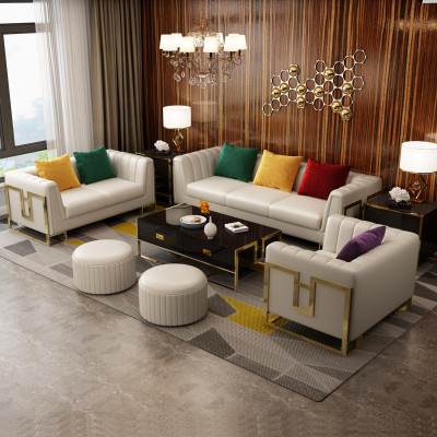 Leather Sofa Couch Sofa Sets 3+2+1 Seater Design Suite Modern Sofa
