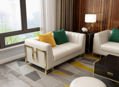 Design Two-seater Sofas Couch Upholstery Modern Couches Decorative Sofa 2 Seater
