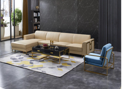 Design Upholstery Couch Living landscape Corner sofa Upholstery Seat Suite Sofa L-shape