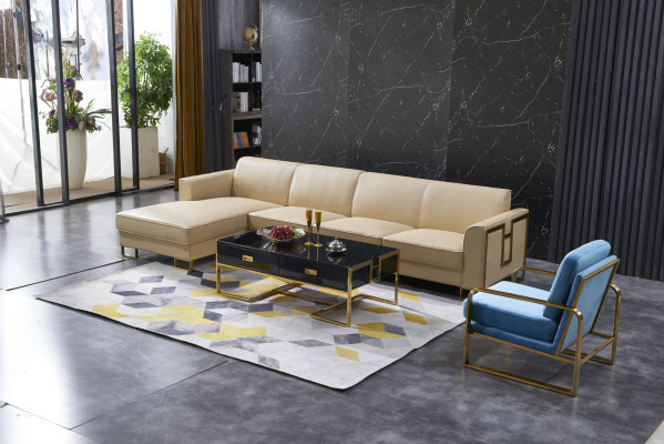 Living landscape L-shape Corner sofa Couch Design Upholstery Suite Sofa Corner