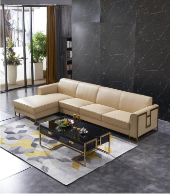 Living landscape L-shape Corner sofa Couch Design Upholstery Suite Sofa Corner
