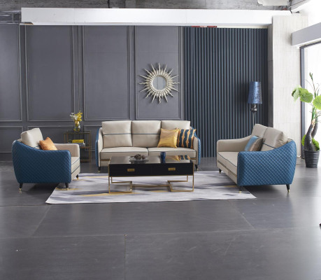 Living landscape Sofa Upholstery Sofa set 3+2+1 Coffee table Side table