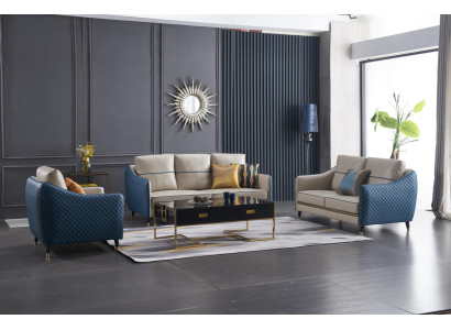 Sofa set 3+1 Seater Set Design Decorative Sofas Upholstery Couches Relax Leather