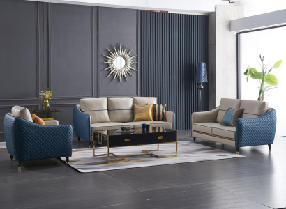 Sofa 2 Seater Design Sofas Upholstery Couches Textile Relax Modern Seat