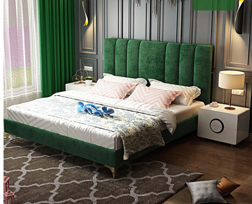 Bed Upholstery Design Luxury Double Hotel Decorative Beds Marriage Sleep Room Leather