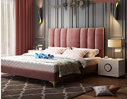 Bed Upholstery Design Luxury Double Hotel Decorative Beds Marriage Sleep Room Leather