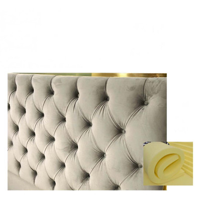 Classic r English Style Bed Double Textile Chesterfield Beds 180x200cm