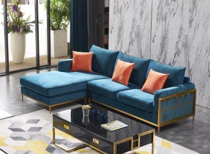 Fabric Modern Couch Living landscape Textile sofa Sofa set Sofa L-shape