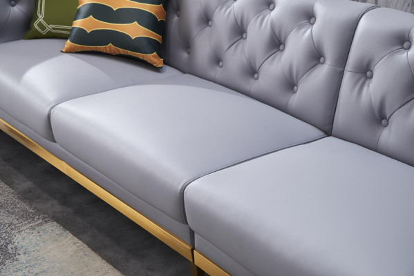 Corner sofa Sofa Couch Leather sofa Living landscape Luxury Furniture L-shape