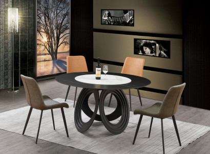 Round Dining Table Table 135cm Metal Round Conference Modern Tables