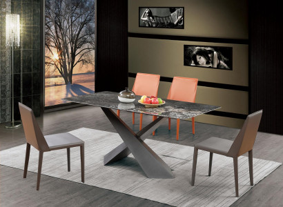 Luxury table column tables dining room group 5 pieces. Set Suite Armchair