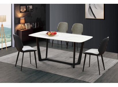 Column Table Luxury Tables Dining room Furniture Complete e Suite 5 pcs.
