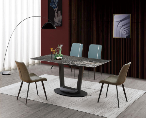 Luxury Table Dining table Tables Design stainless steel Furniture Dining room 180x90