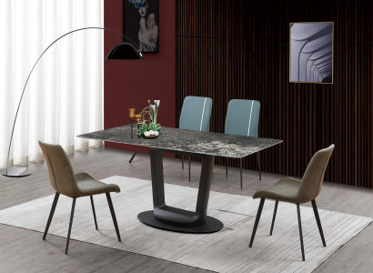 Luxury Table Dining table Tables Design stainless steel Furniture Dining room 180x90