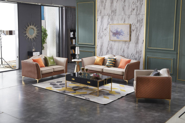 Sofa set 3+2 Seater Classic Sets Sofas Leather Couches Upholstery
