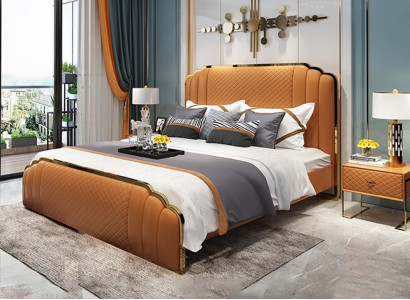 Bed Upholstery Design Luxury Hotel Double Beds Marriage Sleep Room 180x200cm
