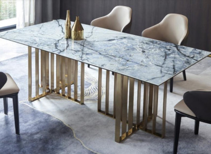 Design Table stainless steel Office Conference Dining room Living room Marble Color Furniture