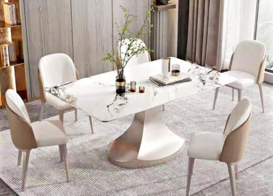 Dining room Column Tables Italian Furniture Dining table Restaurant Table Luxury new