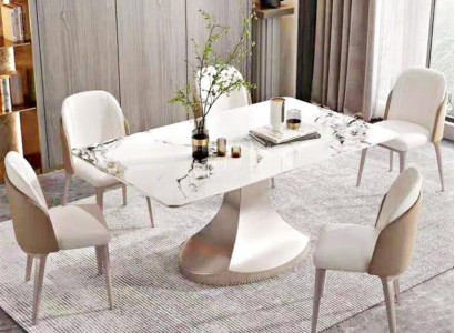 Dining room Column Tables Italian Furniture Dining table Restaurant Table Luxury new