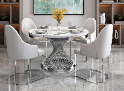 Table xxl stainless steel Furniture Art Nouveau royal luxury Furniture Dining table Immediately