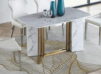 Luxury Furniture Marble Tables 180x90cm Living room Hotel Dining room Table Designer new