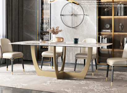 Luxury Furniture Metal Tables 180x90cm Living room Hotel Dining room Table Designer new