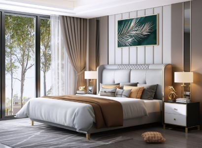 Luxury Bedroom Bed Upholstery Design Double Hotel Marriage Luxury Beds