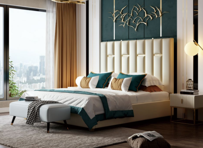 Luxury Bedroom Double bed Bed 150/180x200cm Metal new Hotel