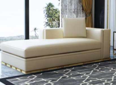 Chaise longue, relaxation lounger, lounge sofa, Chesterfield couch, sofa lounger, leather