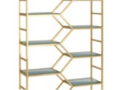 Metal Shelf Divider Designer Luxury Shelves Gold Wardrobe 3pcs